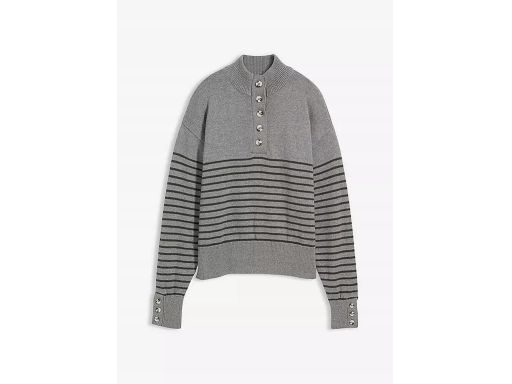 B.P.C sweter w paski krótszy szary r.40/42