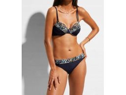 B.P.C bikini granatowe we wzory z figami 48 (95E).