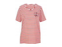 B.P.C t-shirt z nadrukiem paski modny ^40/42