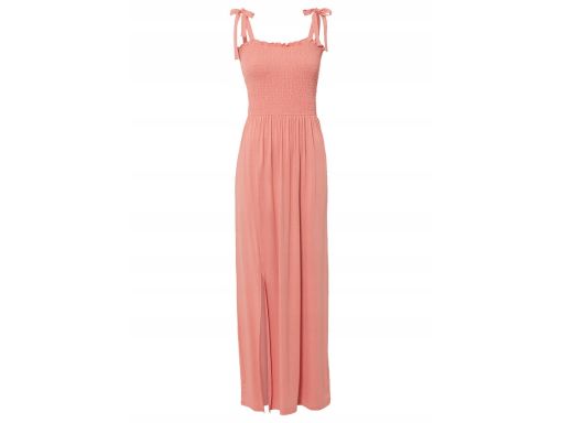 B.P.C letnia sukienka maxi brzoskwiniowa 48/50.