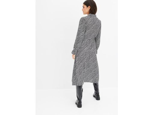 B.P.C sukienka szmizjerka w paski czarno-biała r.44