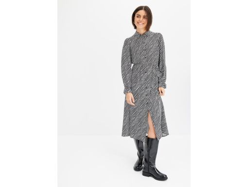 B.P.C sukienka szmizjerka w paski czarno-biała r.44