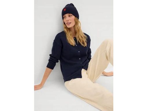 B.P.C granatowy sweter rozpinany damski r.36/38
