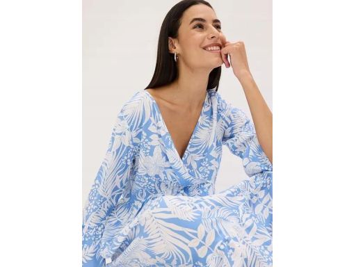 B.P.C letnia sukienka we wzory midi r.42