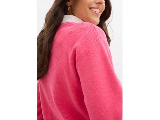 B.P.C sweter rozpinany różowy damski r.52/54