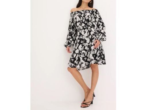 B.P.C midi sukienka carmen w kwiaty 50.