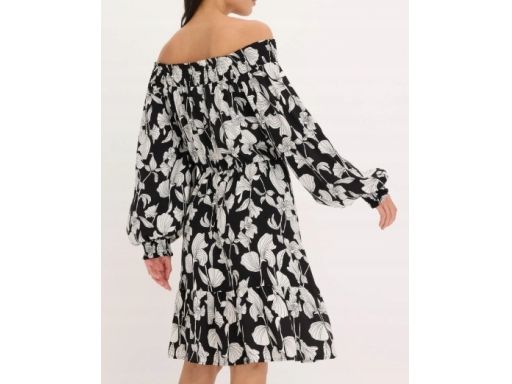 B.P.C midi sukienka carmen w kwiaty 50.