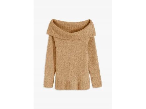 B.P.C sweter carmen boucle beżowy r.44/46