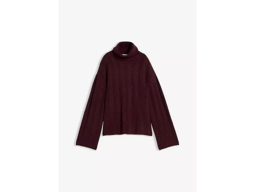 B.P.C sweter bordowy damski z golfem r.40/42