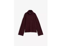 B.P.C sweter bordowy damski z golfem r.40/42