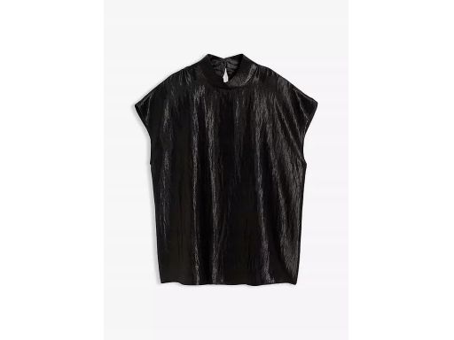 B.P.C top satynowy czarny elegancki r.38