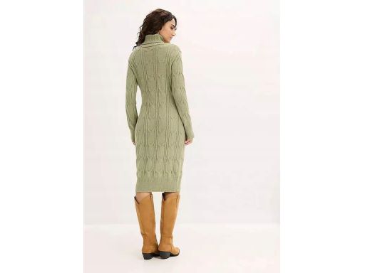 B.P.C sukienka dzianinowa midi w kolorze matchy r.36/38