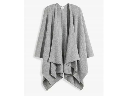 B.p.c Poncho Szare Dzianinowe R.uniwersalne