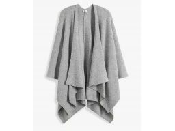 B.p.c Poncho Szare Dzianinowe R.uniwersalne