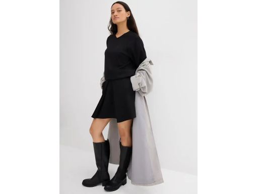 B.P.C dżersejowa spódniczka czarna mini r.40/42