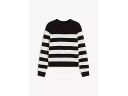 B.P.C sweter w paski biało-czarny r.40/42
