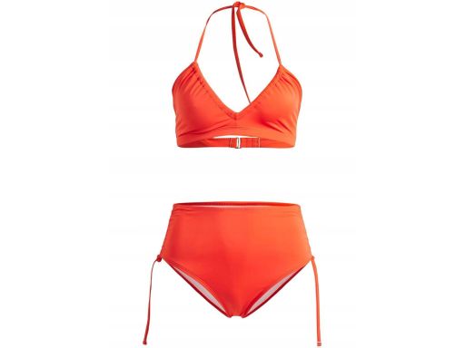 B.P.C pomarańczowe bikini z figami z wysokim stanem ^42