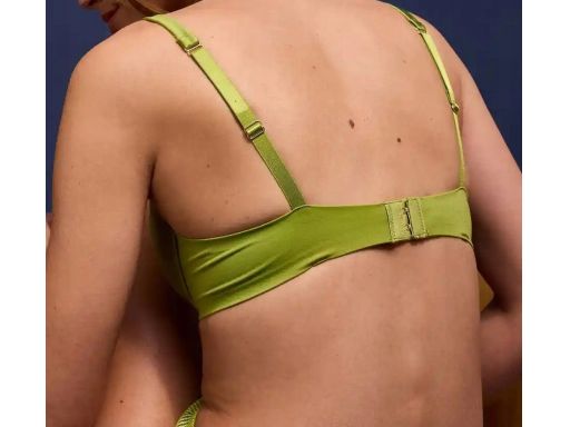 B.P.C zielony biustonosz push-up na fiszbinach ^75C