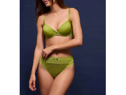 B.P.C zielony biustonosz push-up na fiszbinach ^75C