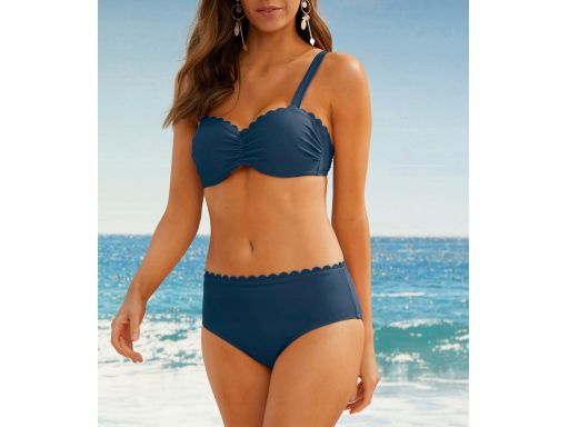 B.P.C bikini granatowe usztywniane z figami r.40(80C)