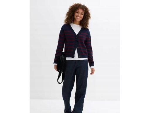 B.P.C sweter rozpinany dzianinowy w paski 44/46.