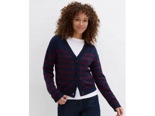 B.P.C sweter rozpinany dzianinowy w paski 44/46.