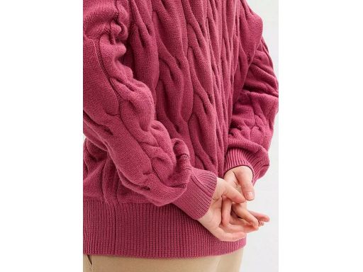 B.P.C fioletowy sweter ze splotami r.44/46