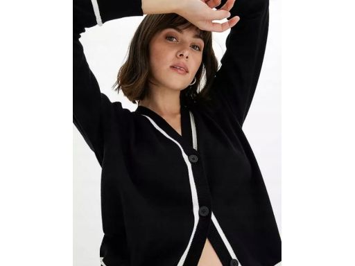 B.P.C sweter rozpinany dzianinowy w paski 48/50.