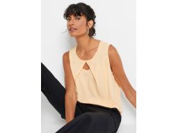 B.P.C top pastelowy z wycięciem 40/42.