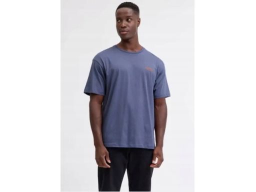 JJ REBEL t-shirt męski indigo z nadrukiem M.