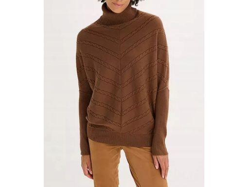 B.P.C brązowy sweter z golfem typu