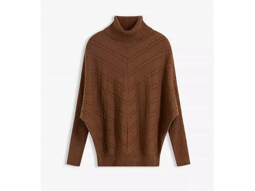 B.P.C brązowy sweter z golfem typu 