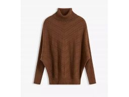 B.P.C brÄ…zowy sweter z golfem typu