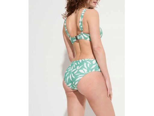 B.P.C bikini biało-zielone na fiszbinach minimizer z figami ^40(80C)
