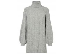 B.P.C sweter z golfem w warkocze szary 40/42.