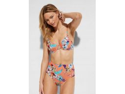 B.P.C bikini pomarańczowe w kwiaty 40 (80B).