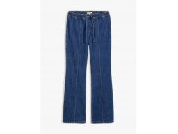 B.P.C spodnie bootcut ciemny jeans z gumkÄ… w pasie 42.