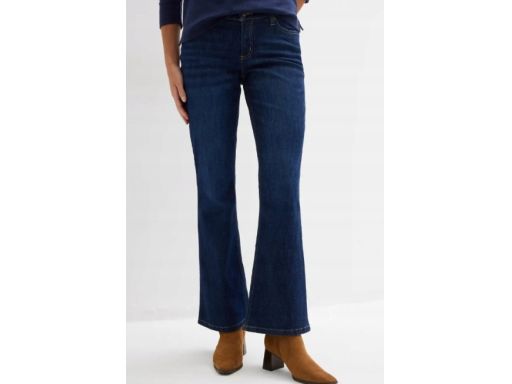 B.P.C spodnie bootcut ciemny jeans 44.