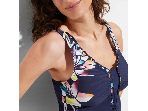 B.P.C tankini granatowe we wzory 40.