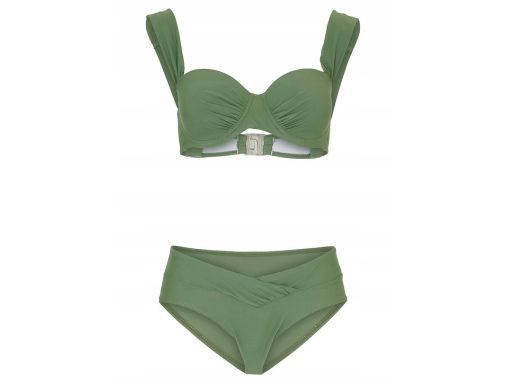 B.P.C bikini balkonetka z figami khaki r.40(80E)