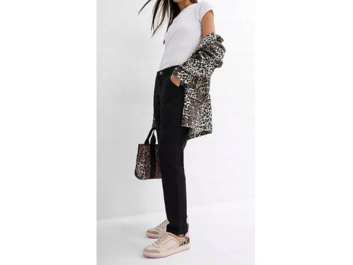 B.P.C spodnie boyfriend 7/8 czarne 46.
