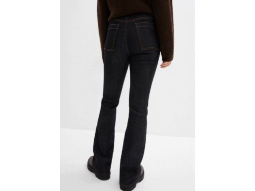 B.P.C spodnie bootcut czarny jeans 48.
