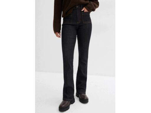 B.P.C spodnie bootcut czarny jeans 48.