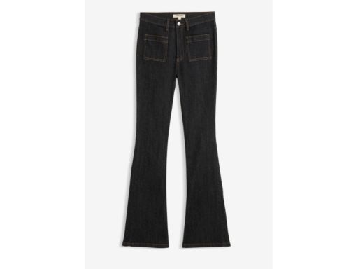 B.P.C spodnie bootcut czarny jeans 48.