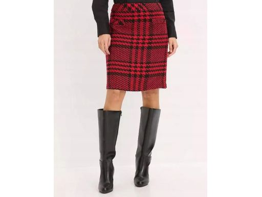 B.P.C spódniczka czerwono-czarna w kratę 46.