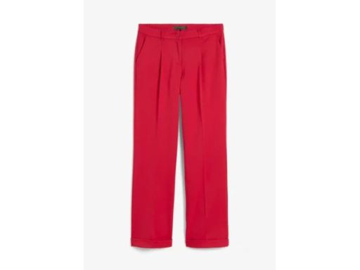B.P.C spodnie Marlena malinowe w kant 48.