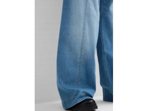 B.P.C jeansy damskie z szerokimi nogawkami gumka w pasie 48.