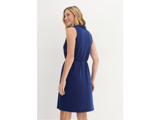 B.P.C sukienka shirtowa granatowa z paskiem ^52/54
