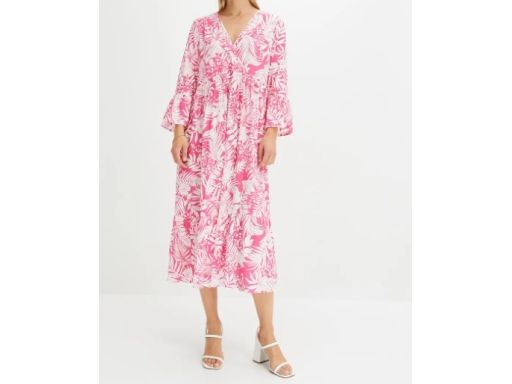 B.P.C letnia sukienka we wzory midi r.46