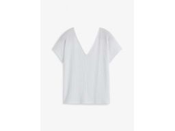 B.P.C biały t-shirt oversize z krepy ^48/50